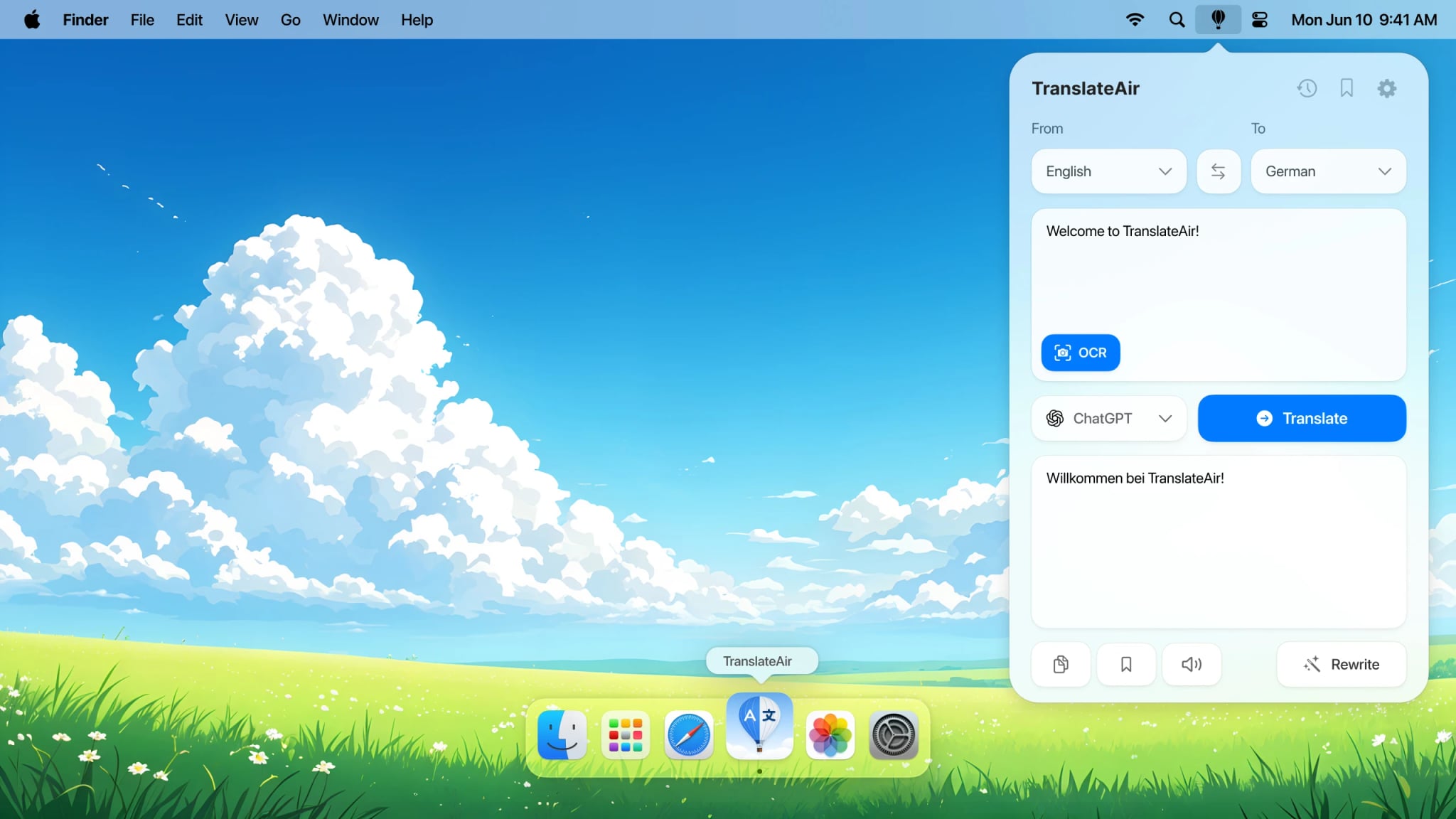 TranslateAir app